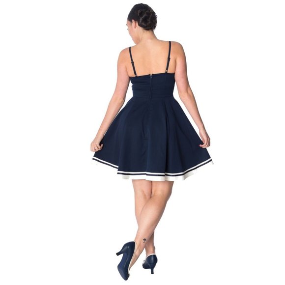 Banned Set Sail Strappy Dress in Navy - Picture 5 of 5